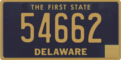 DE license plate 54662