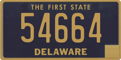 DE license plate 54664