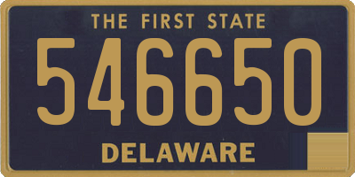 DE license plate 546650
