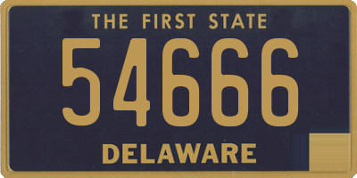 DE license plate 54666