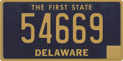 DE license plate 54669