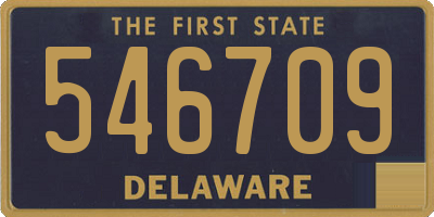 DE license plate 546709
