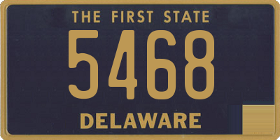 DE license plate 5468