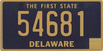 DE license plate 54681