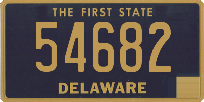 DE license plate 54682