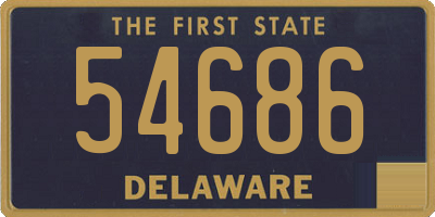 DE license plate 54686