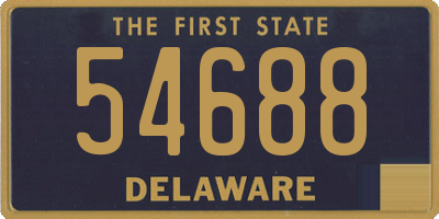 DE license plate 54688