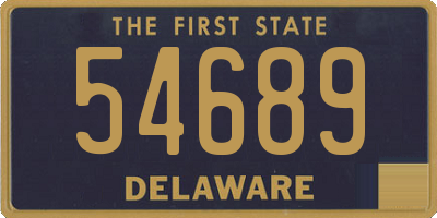 DE license plate 54689