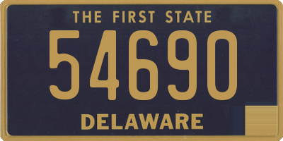 DE license plate 54690