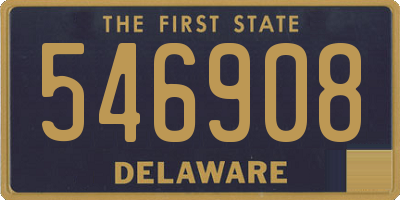DE license plate 546908