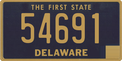 DE license plate 54691