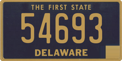 DE license plate 54693