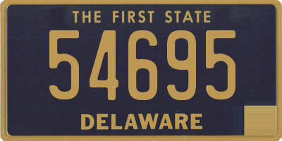 DE license plate 54695