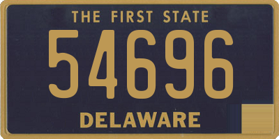 DE license plate 54696