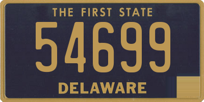 DE license plate 54699