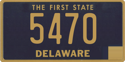 DE license plate 5470