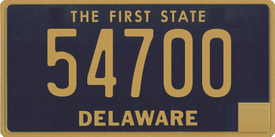 DE license plate 54700