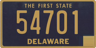 DE license plate 54701