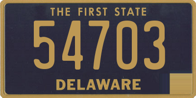 DE license plate 54703