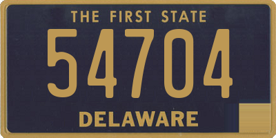 DE license plate 54704