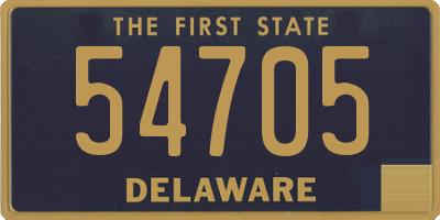 DE license plate 54705