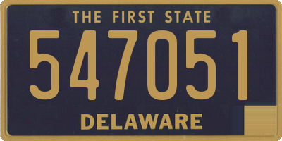 DE license plate 547051