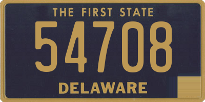 DE license plate 54708