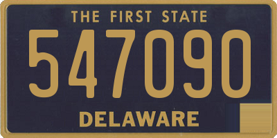 DE license plate 547090