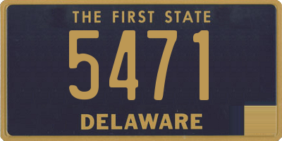 DE license plate 5471