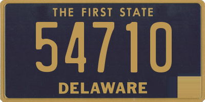 DE license plate 54710