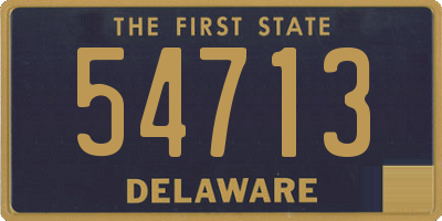 DE license plate 54713