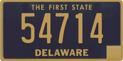 DE license plate 54714