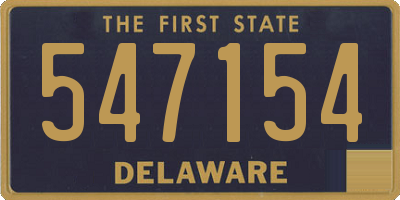 DE license plate 547154