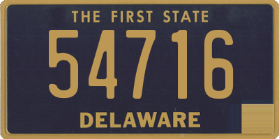 DE license plate 54716