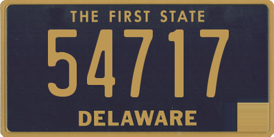 DE license plate 54717