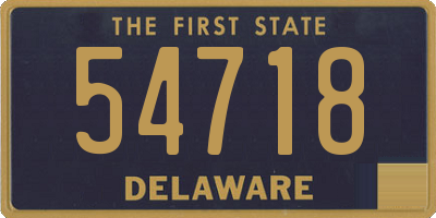 DE license plate 54718