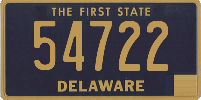 DE license plate 54722