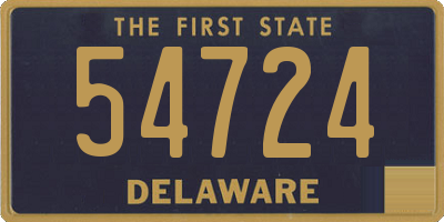 DE license plate 54724