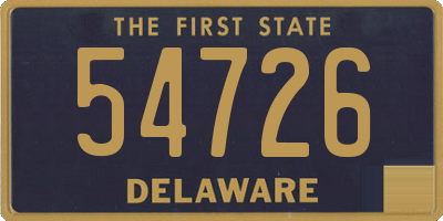 DE license plate 54726