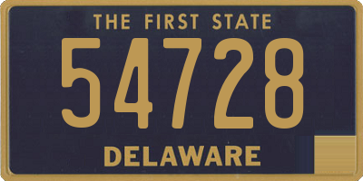 DE license plate 54728