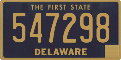 DE license plate 547298