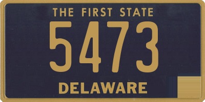 DE license plate 5473