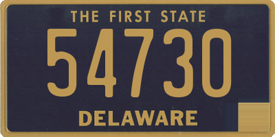 DE license plate 54730