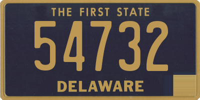 DE license plate 54732