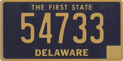 DE license plate 54733