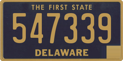 DE license plate 547339
