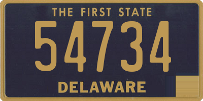 DE license plate 54734