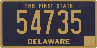 DE license plate 54735