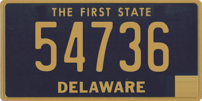 DE license plate 54736