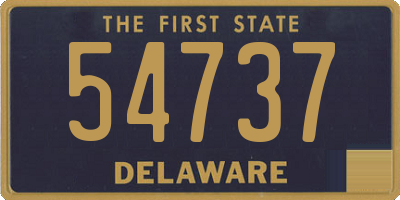 DE license plate 54737